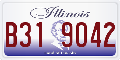 IL license plate B319042