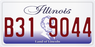 IL license plate B319044