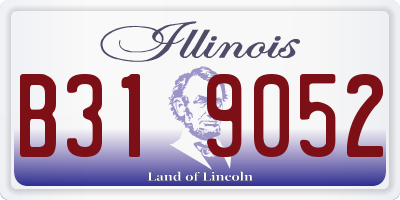 IL license plate B319052