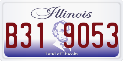 IL license plate B319053