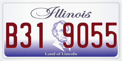 IL license plate B319055