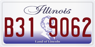 IL license plate B319062