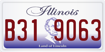 IL license plate B319063
