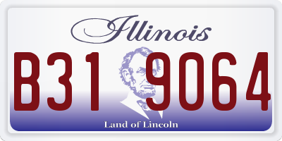 IL license plate B319064