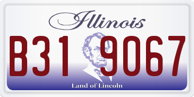 IL license plate B319067