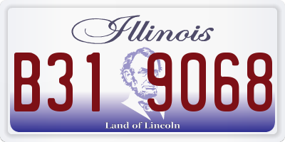 IL license plate B319068