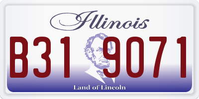 IL license plate B319071