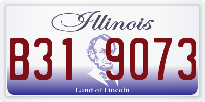 IL license plate B319073