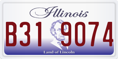 IL license plate B319074
