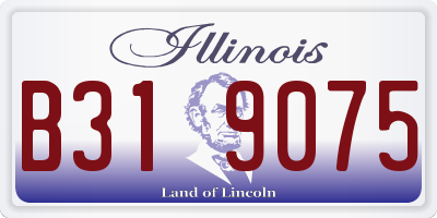 IL license plate B319075
