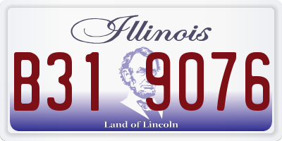 IL license plate B319076