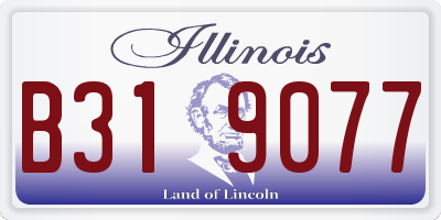 IL license plate B319077