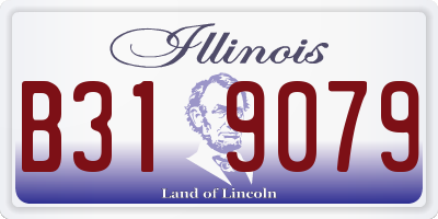 IL license plate B319079