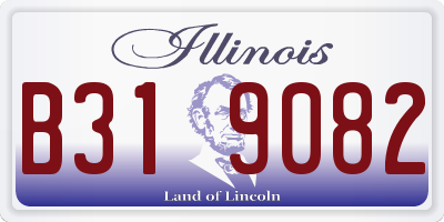 IL license plate B319082