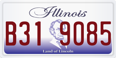 IL license plate B319085