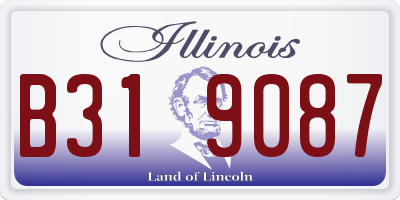 IL license plate B319087