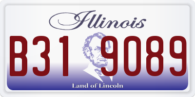 IL license plate B319089