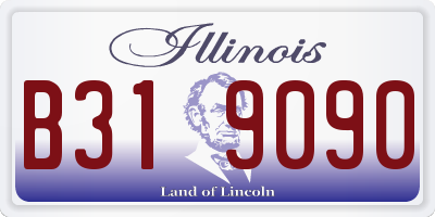 IL license plate B319090