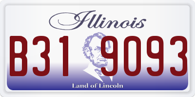 IL license plate B319093