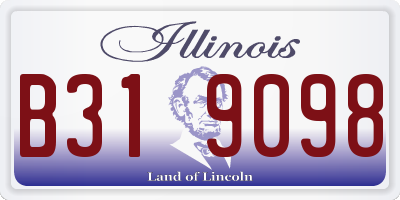 IL license plate B319098