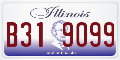 IL license plate B319099