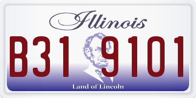 IL license plate B319101