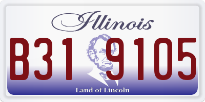 IL license plate B319105