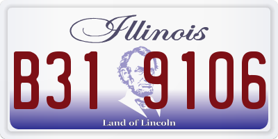 IL license plate B319106
