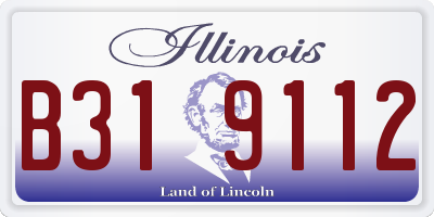 IL license plate B319112