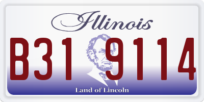 IL license plate B319114