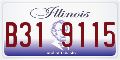 IL license plate B319115
