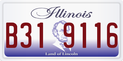 IL license plate B319116