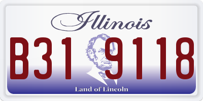 IL license plate B319118