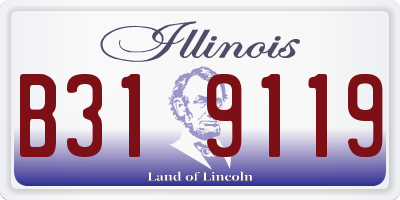IL license plate B319119