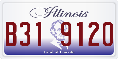 IL license plate B319120