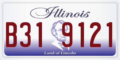 IL license plate B319121