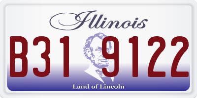 IL license plate B319122