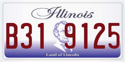 IL license plate B319125