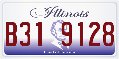 IL license plate B319128