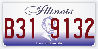IL license plate B319132