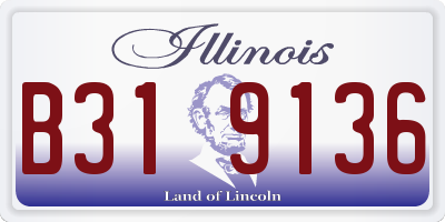 IL license plate B319136