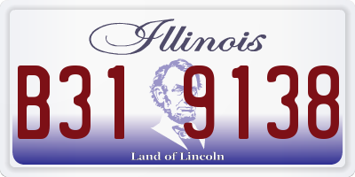 IL license plate B319138