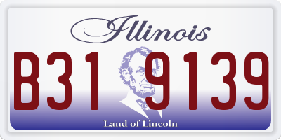 IL license plate B319139