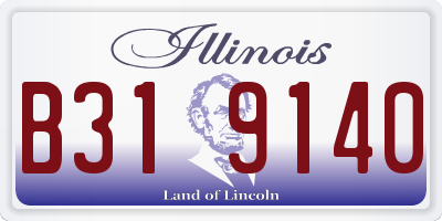 IL license plate B319140