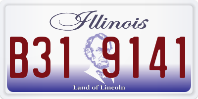 IL license plate B319141