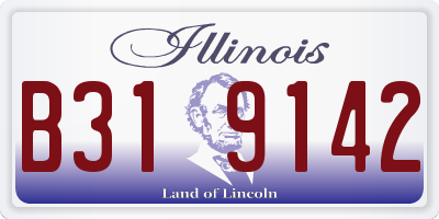 IL license plate B319142