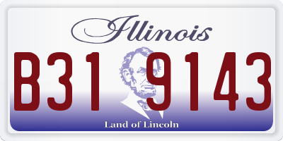 IL license plate B319143