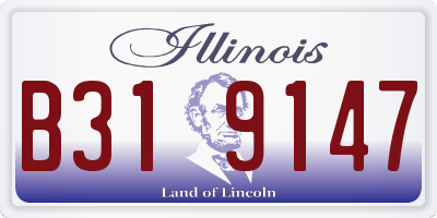IL license plate B319147