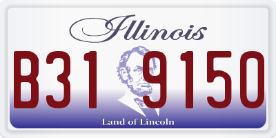IL license plate B319150