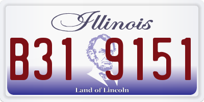 IL license plate B319151